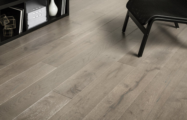Artisan Brushed Oak Engineered Hardwood Flooring — Plateau Grey