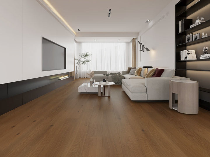Southport 7.5in White Oak Engineered Hardwood Flooring — Rich Roast